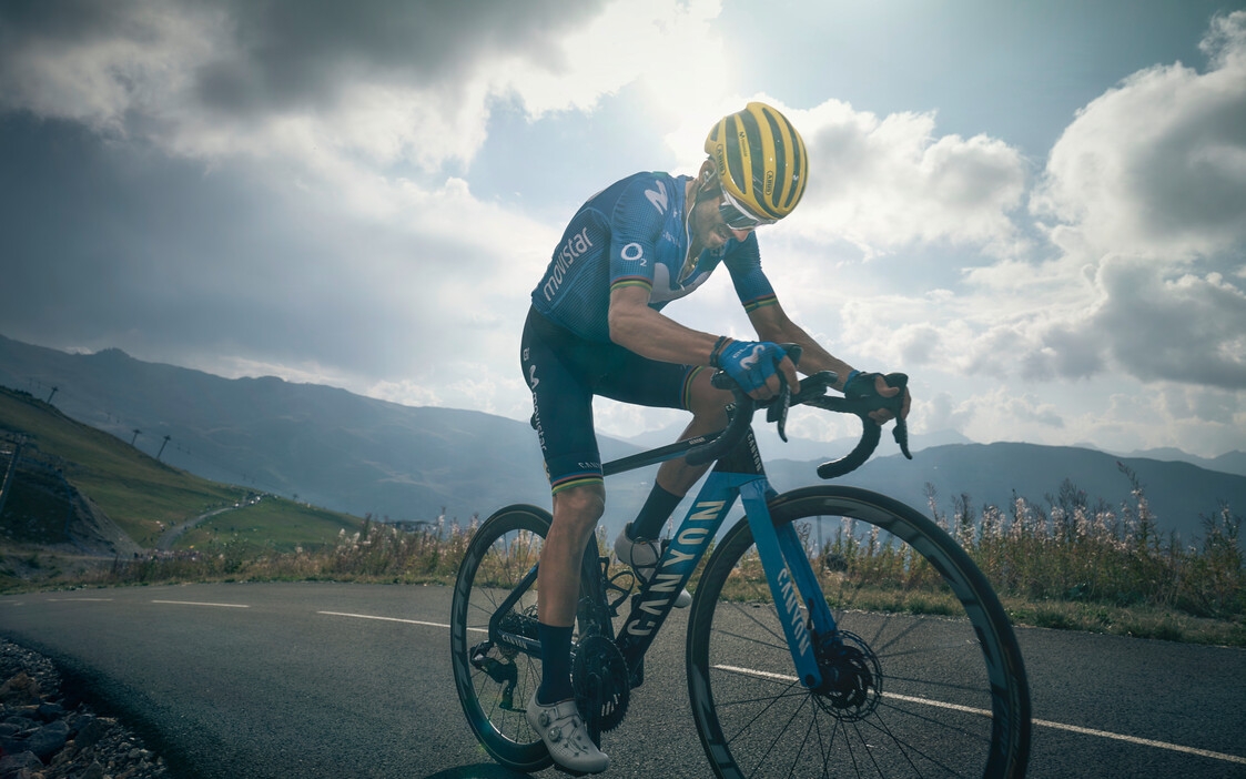 Alejandro Valverde, Team Movistar for Canyon CFR Campaign